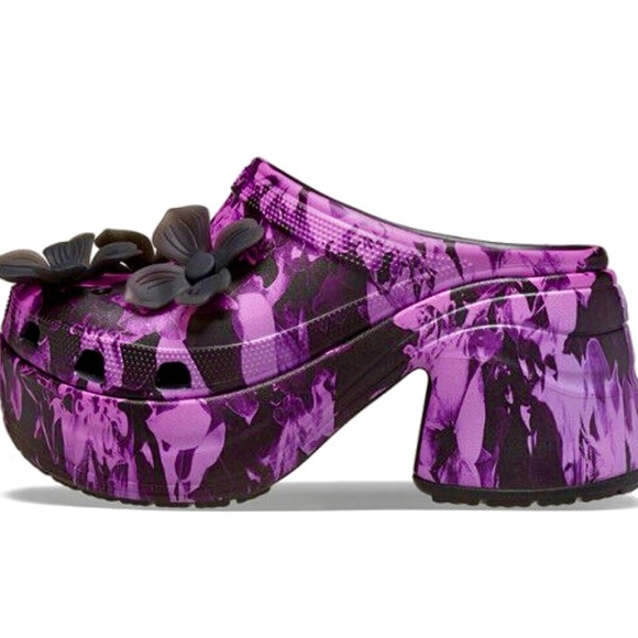 NEW UNISEX CROCS SIREN HYPER FLORAL CLOG SZ Womens 9 - Picture 2 of 12